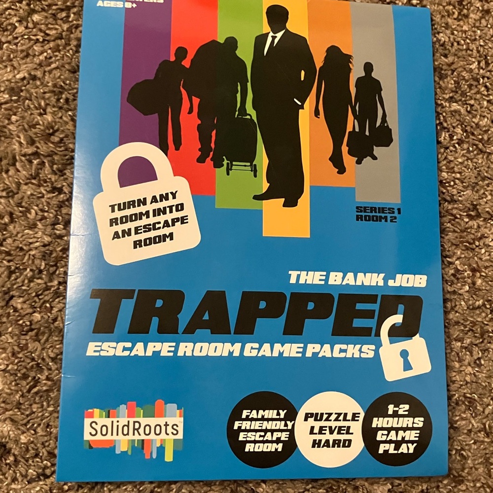 Trapped Escape Room Game Pack - The Bank Job